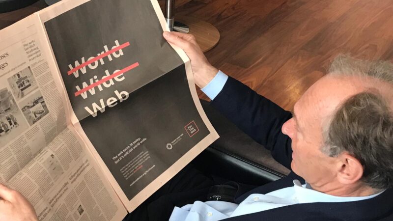 El padre de la web, Tim Berners-Lee, prepara para otro golpe maestro.
