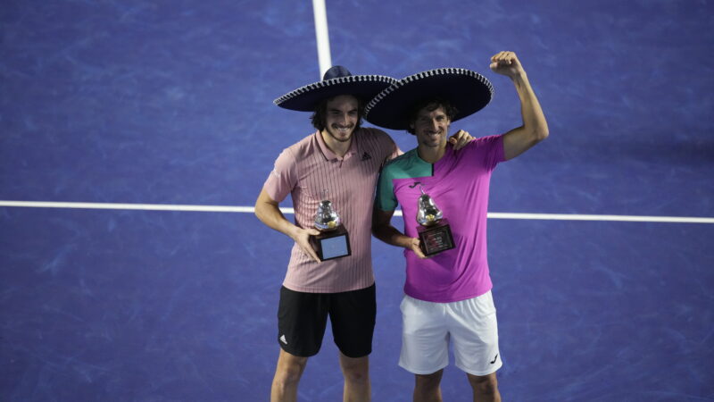 Tsitsipas y Feliciano López campeones de dobles del Abierto Mexicano de Tenis