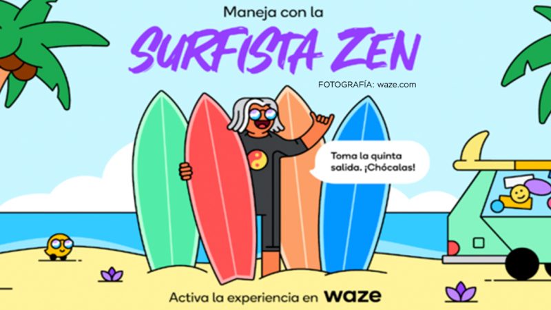 Navega el verano con la Surfista Zen en Waze